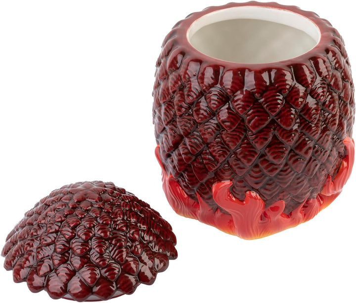 Grupo Erik Keksdose Keramik House of the Dragon - Aufbewahrungsbox mit Deckel Keksglas Gross 20 x 11