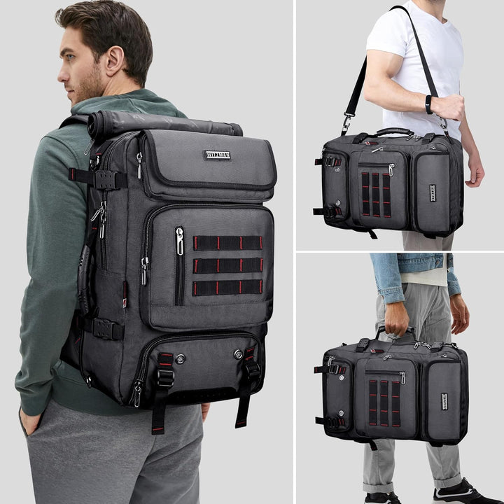 WITZMAN Reiserucksack Herren Gross Reisetasche Reiserucksack Handgepäck Flugzeug mit USB Ladeanschlu