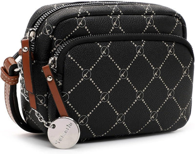 Tamaris Umhängetasche TAS Anastasia 31172 Damen Handtaschen Print Einheitsgrösse Black 100, Einheits