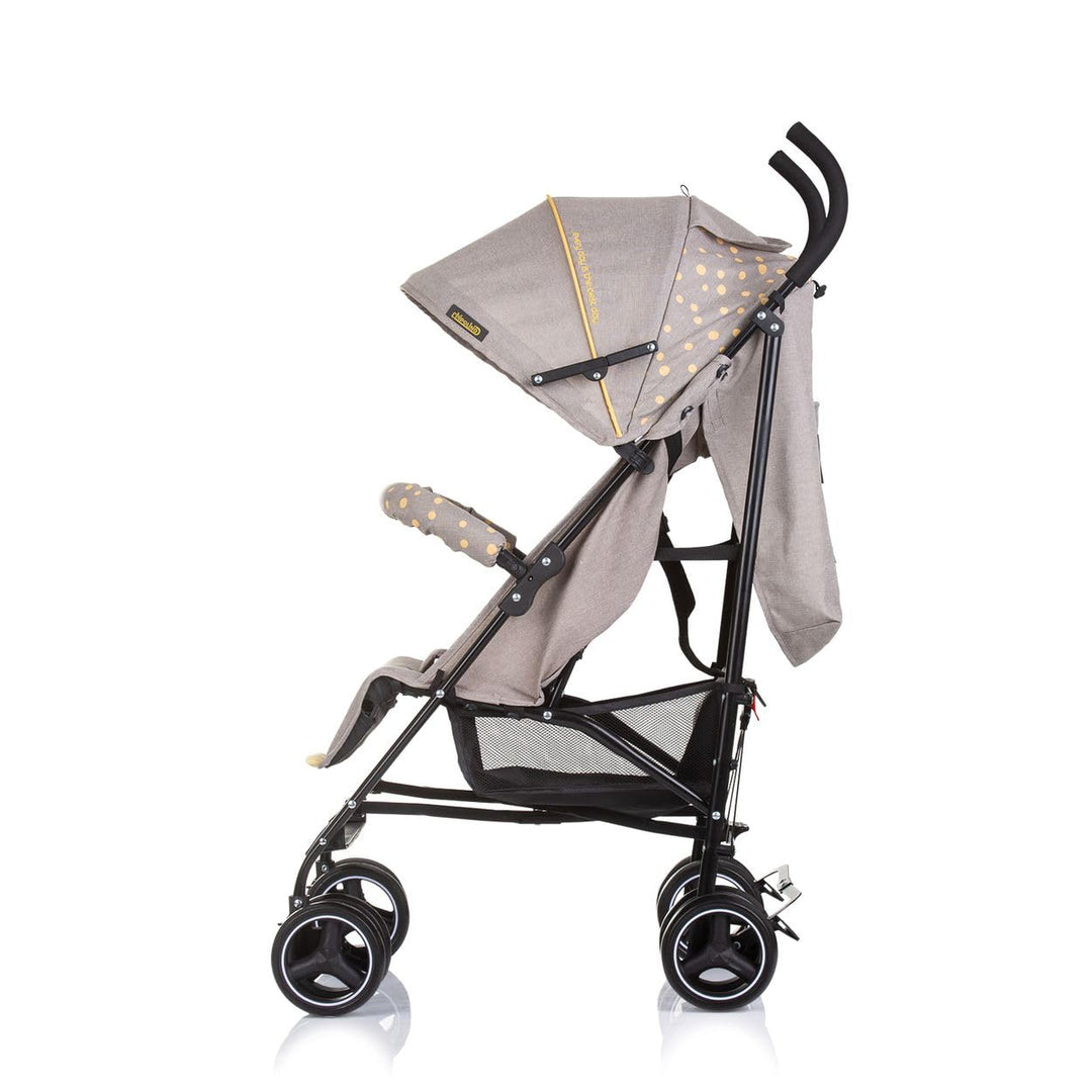Chipolino Kinderwagen Milano Buggy bis 22 kg, Rückenlehne verstellbar, faltbar hellgrau, hellgrau