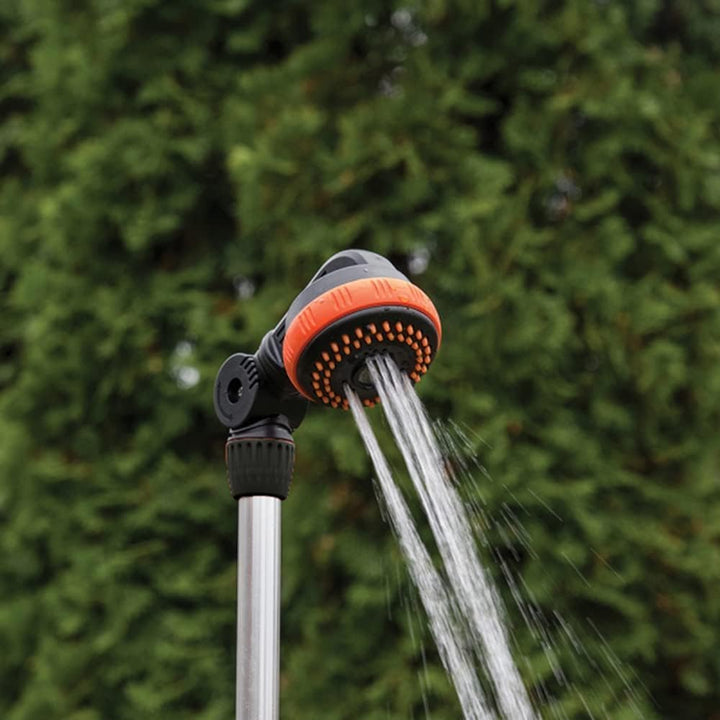Suinga Gartendusche 2-in-1 | Höhenverstellbar und abnehmbarer Kopf für Bewässerung und Aussenbereich