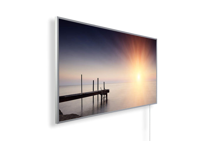 Infrarotheizung mit Bild – Bildmotiv – TÜV/GS - 600 Watt Bildheizung - Weisser Rahmen (03. Steg Seit