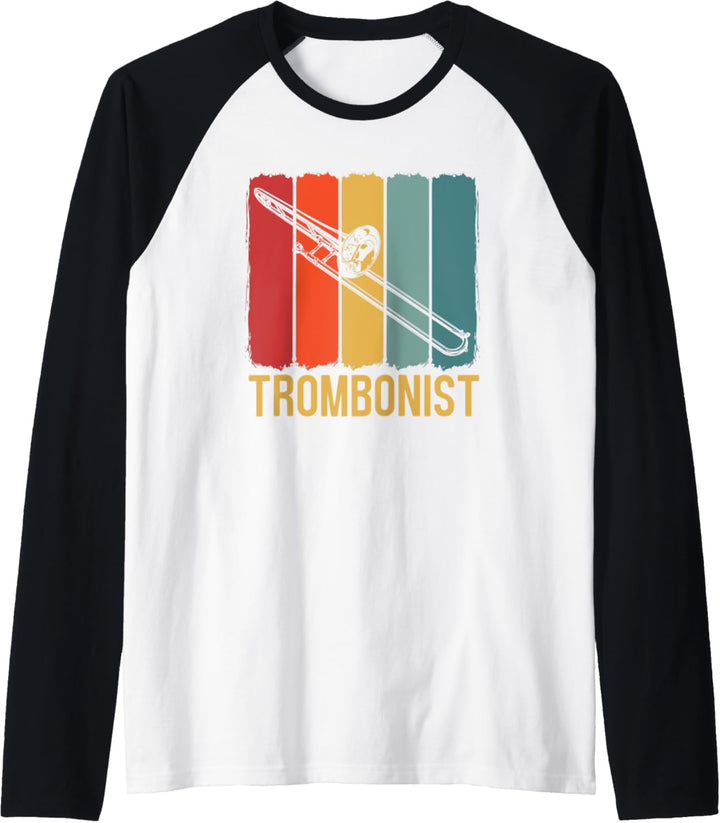 Retro Posaune Blaskapelle Orchester - Vintage Posaune Raglan