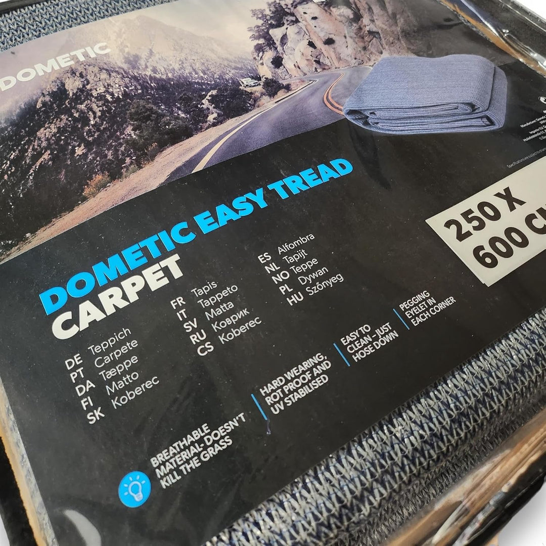 Kampa Easy Tread Auslegware, atmungsaktiv, 250 x 600, Blau
