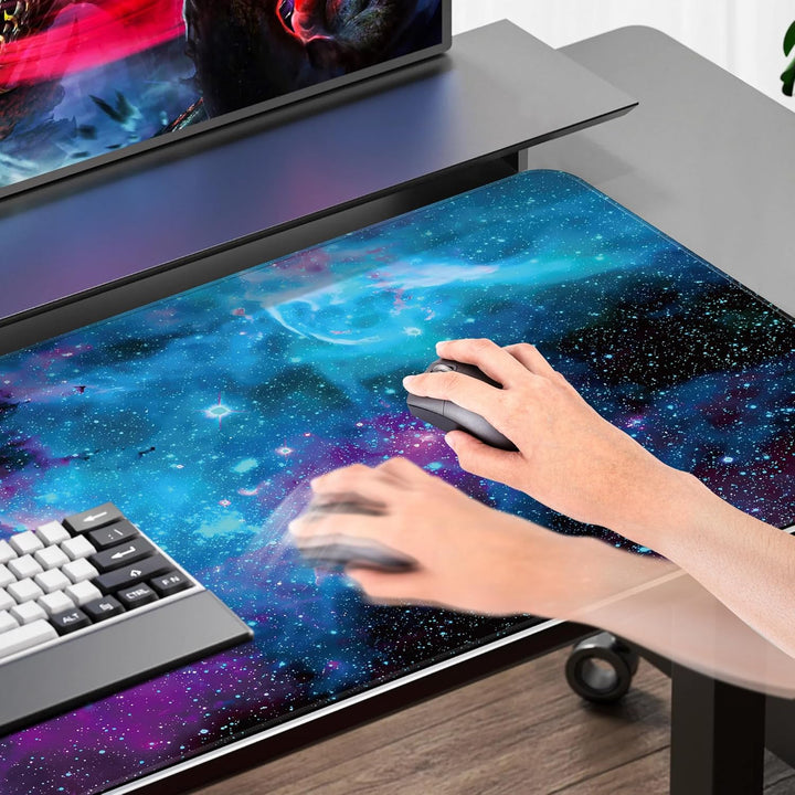 Mydours Mega Mauspad, 120x60cm erweitertes Gaming-Mauspad XXL, Rutschfeste Gummibasis & Lycra-Gewebe