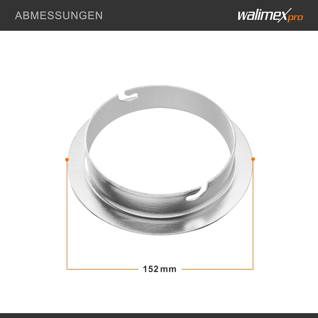 Walimex Softboxadapter für Elinchrom (Aussendurchmesser: 15,2 cm)