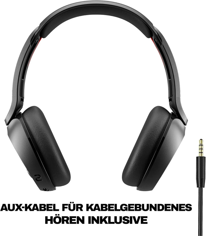 Skullcandy Icon 180 Wireless On-Ear Bluetooth Headphones, Up to 50 Hours Battery, Lightweight and Tr