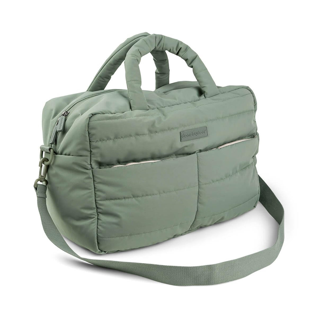 Done by Deer Gesteppte Wickeltasche - Wickelunterlage und zwei Haken für den Kinderwagen enthalten -