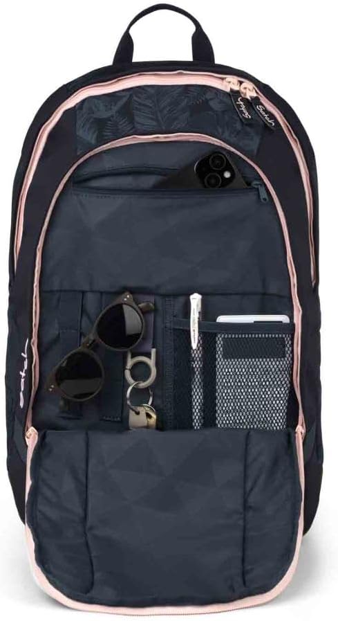Satch Air Schulrucksack Set 3tlg. inkl. Sportbeutel (Midnight Jungle), Midnight Jungle