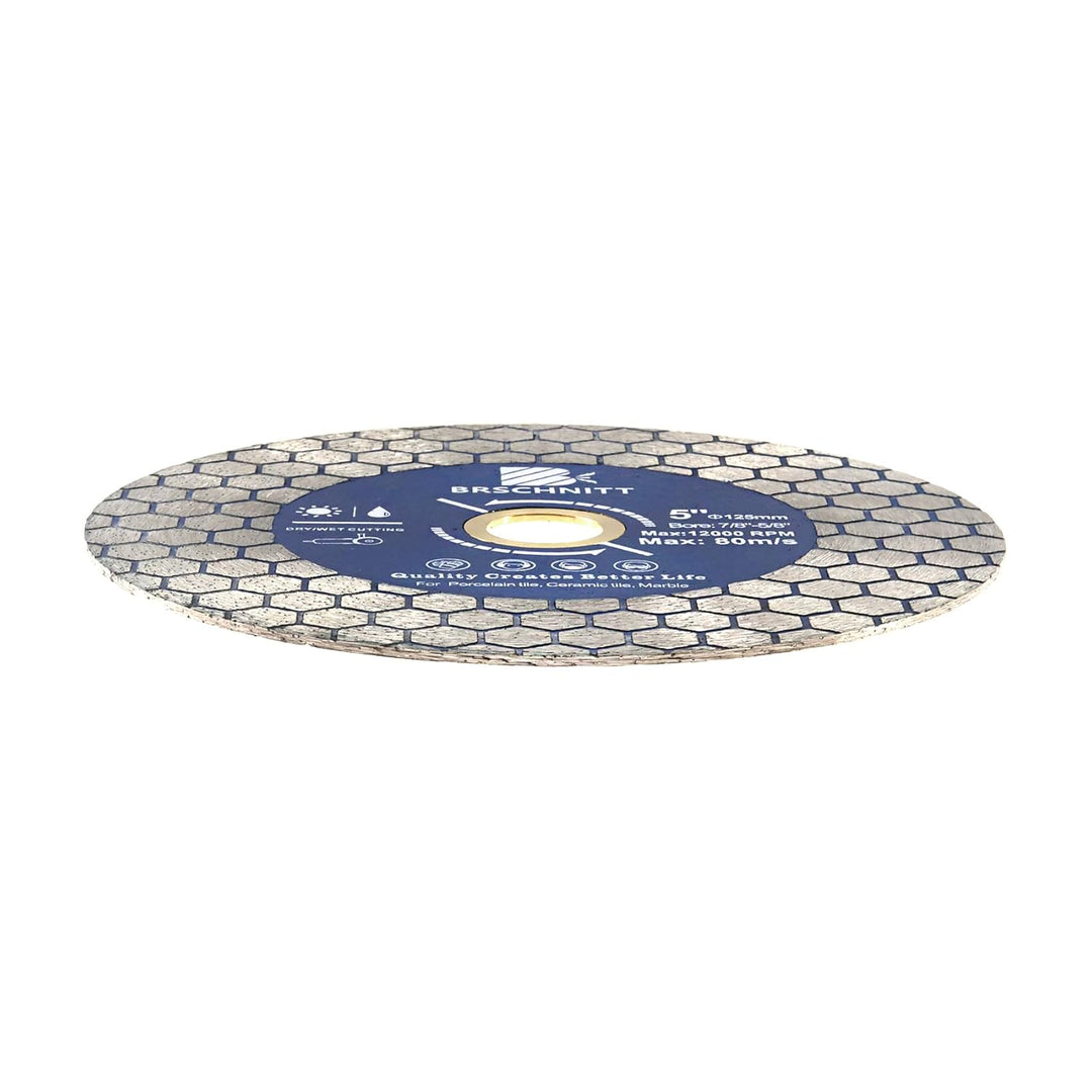 Diamant Trennscheibe 125mm - BRSCHNITT Doppelseitig zum Schneiden und Schleifen Granit Marmor Fliese