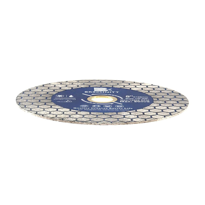 Diamant Trennscheibe 125mm - BRSCHNITT Doppelseitig zum Schneiden und Schleifen Granit Marmor Fliese