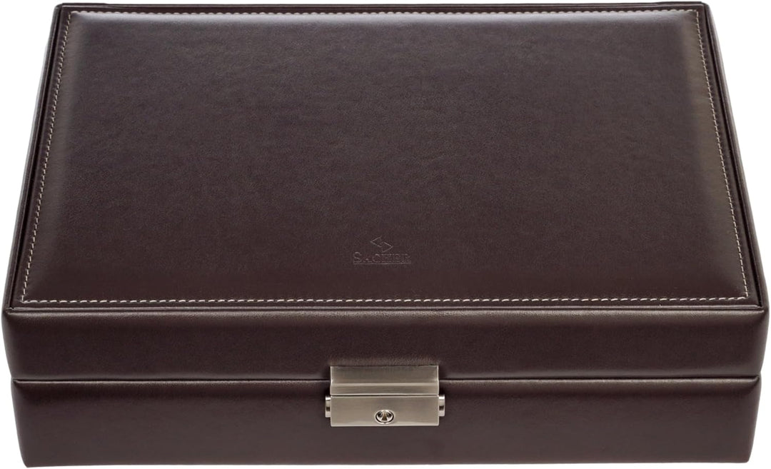 SACHER Uhrenetui für 12 Uhren new Classic/Mocca, Mocca