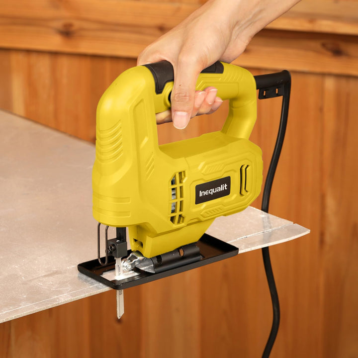Stichsäge 400W – Pendelhubsäge mit variabler Geschwindigkeit (0–3000 U/min), 45° verstellbarem Gehru