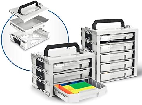 Bosch Sortimo i-BOXX Rack aktiv in grau | Werkzeugkoffer stapelbar Bosch | Werkzeugaufbewahrung Syst