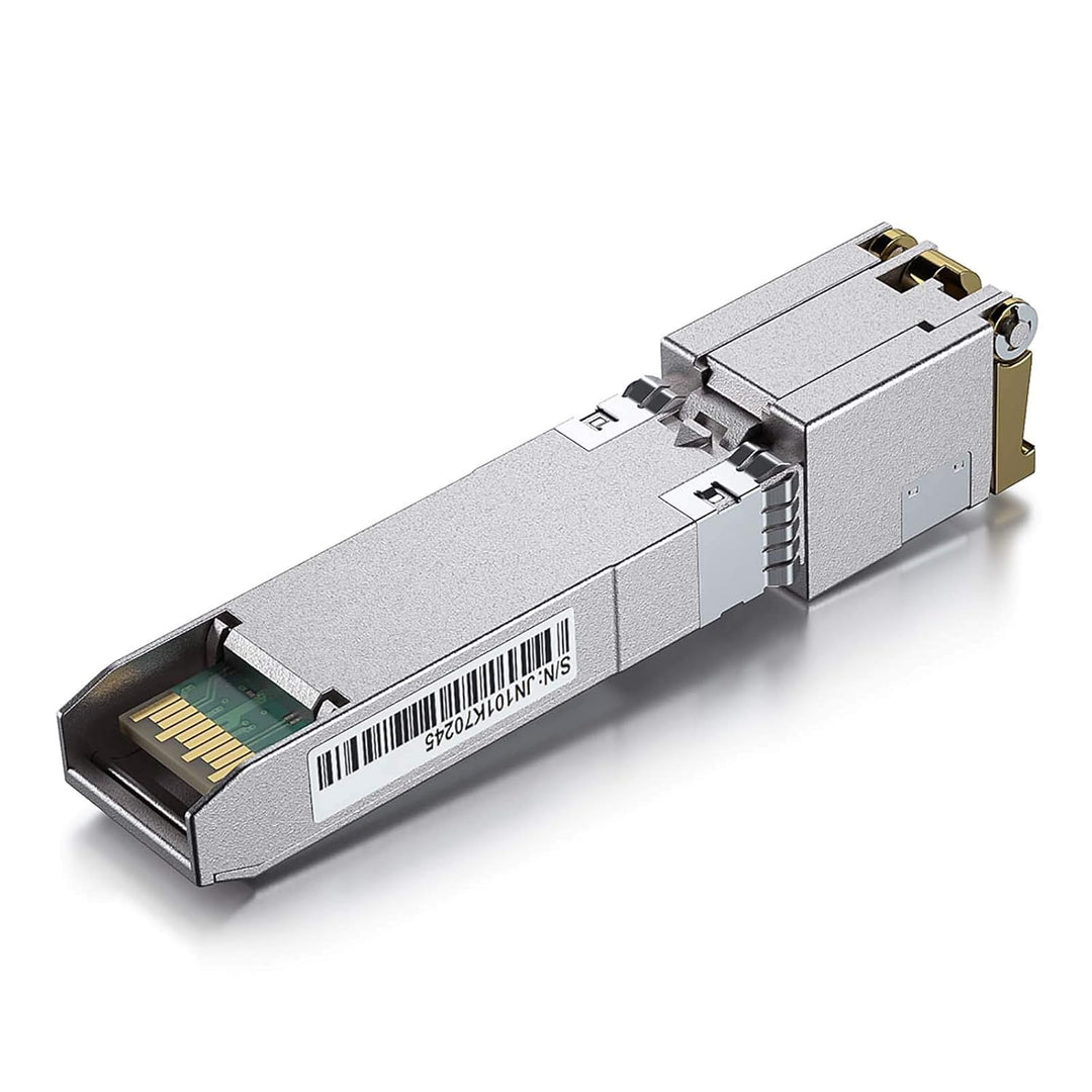 10Gtek 2-Stück 10Gb SFP+ auf RJ45 Modul 30-Meter, 10GBase-T Kupfer CAT.6a Transceiver Kompatibel für