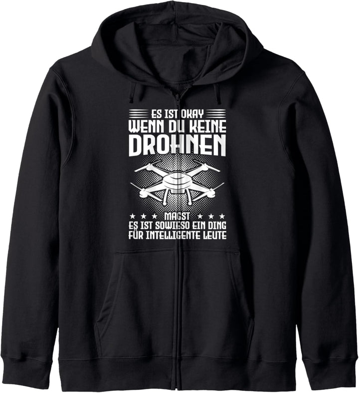Drohne Drohnenpilot Quadrocopter Kapuzenjacke