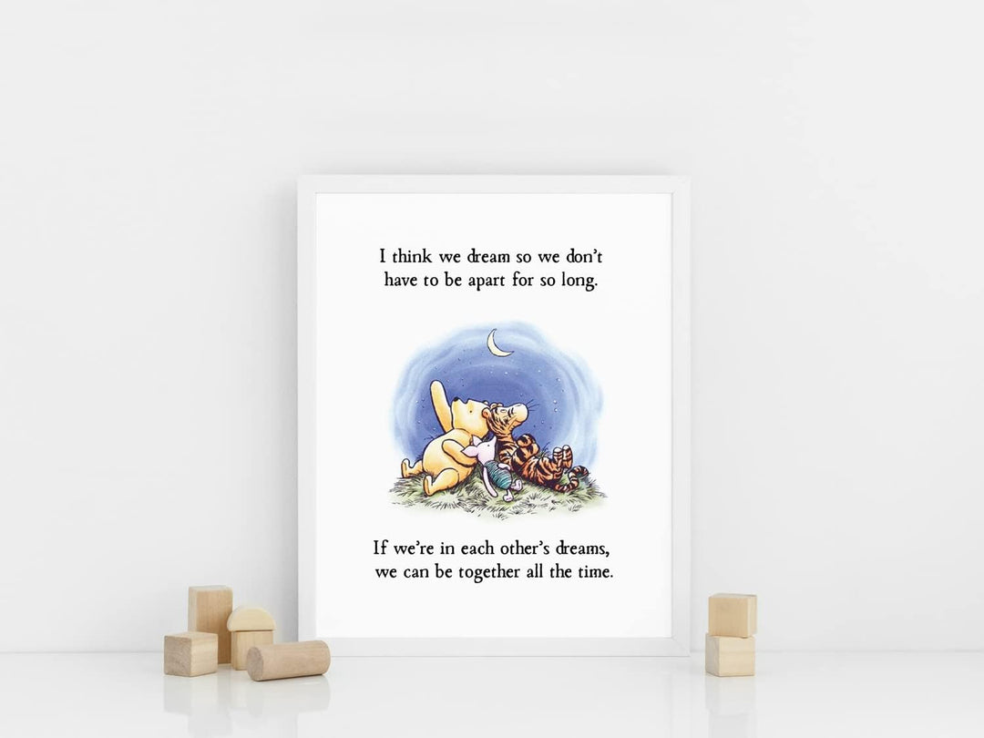 bumbleboo Klassische Winnie the Pooh Kinderzimmer-Wanddekoration, Winnie Puuh-Druck, Winnie Puuh-Spi