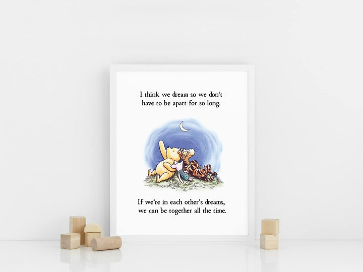 bumbleboo Klassische Winnie the Pooh Kinderzimmer-Wanddekoration, Winnie Puuh-Druck, Winnie Puuh-Spi