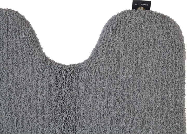 Rhomtuft Badematte Aspect, Farbe: kiesel, Grösse: 55x60cm Toilettenvorlage mit Ausschnitt 55x60 cm,