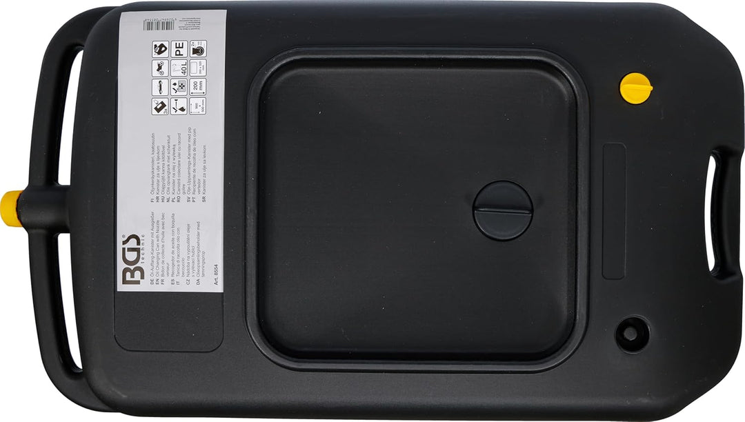 BGS 8554 | Öl-Auffang-Kanister mit Ausgiesser | fahrbar | 40 l