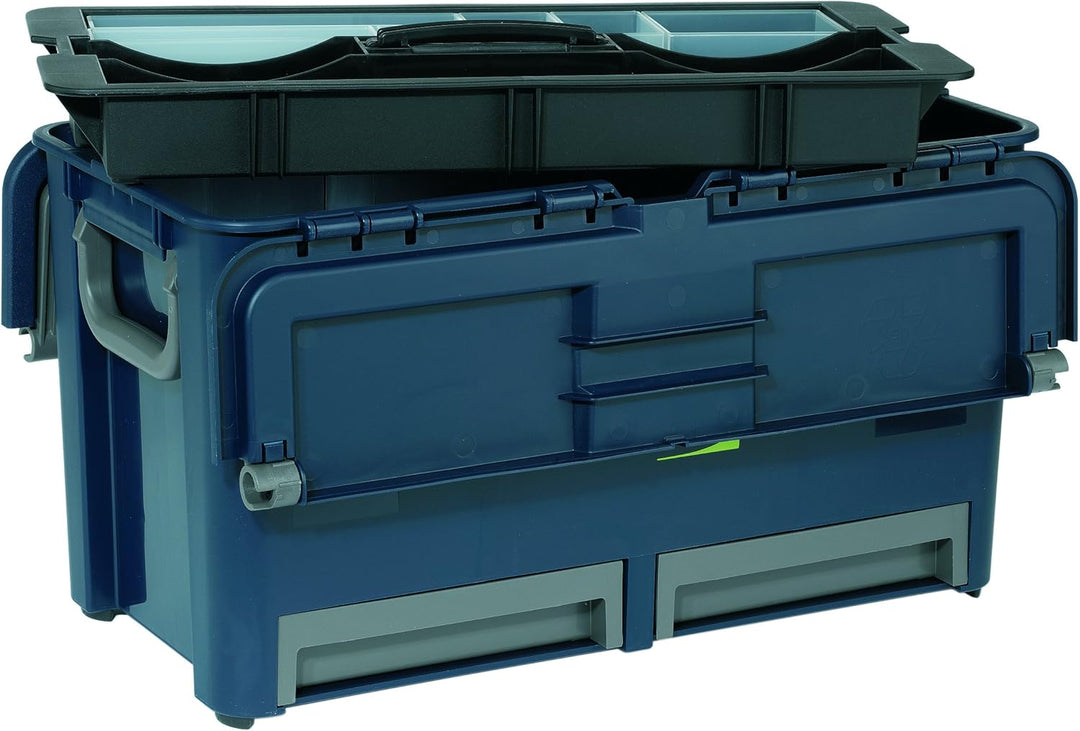 raaco 136600 Werkz-Koffer Werkzeugkoffer Compact 47, dunkelblau