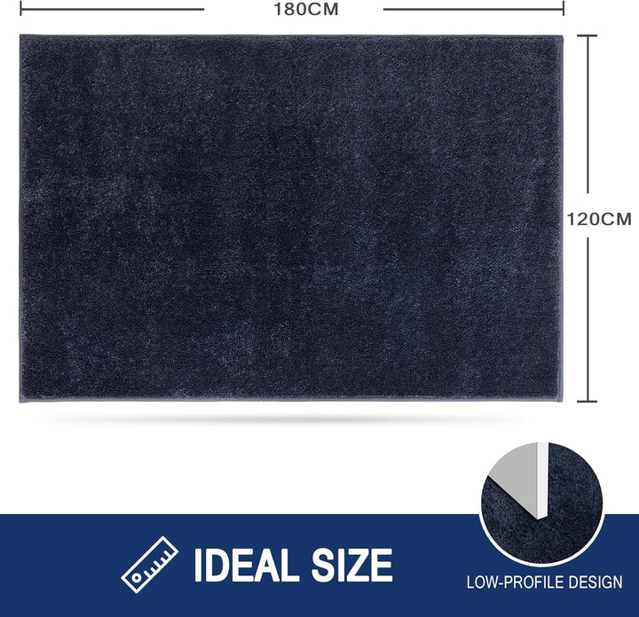 FCSDETAIL Schmutzfangmatte Innen 137 x 210 cm, rutschfeste Sauberlaufmatte, Eingangstürmatte mit Was