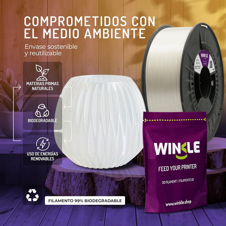 Winkle Pla 850 Filament | Pla 2,85 mm | 3D-Druck | Pla Ingeo 850 | 3D-Filament | Transparente Farbe