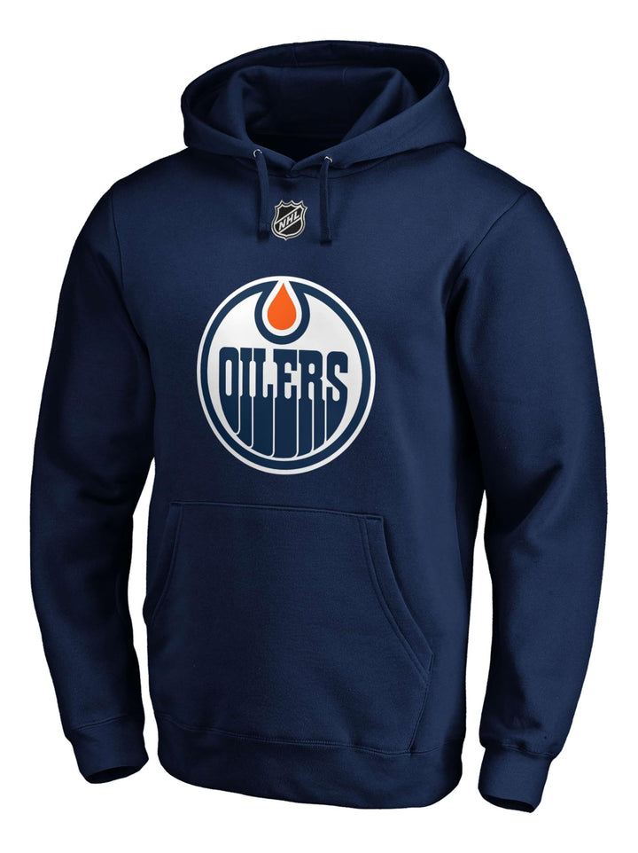 Fanatics Leon Draisaitl #29 Edmonton Oilers Iconic Player NHL Hoodie Navy 3XL Blau, 3XL Blau