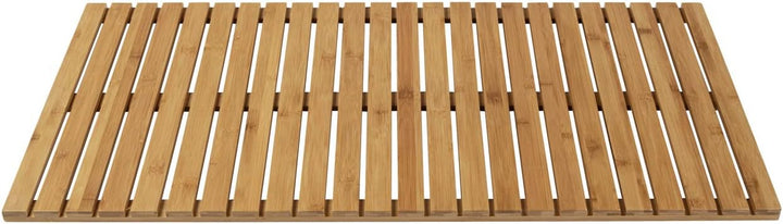 WENKO Baderost Bambus 100 x 50 cm, rutschfeste Badewannenmatte Antirutschmatte Mod. Indoor u. Outdoo