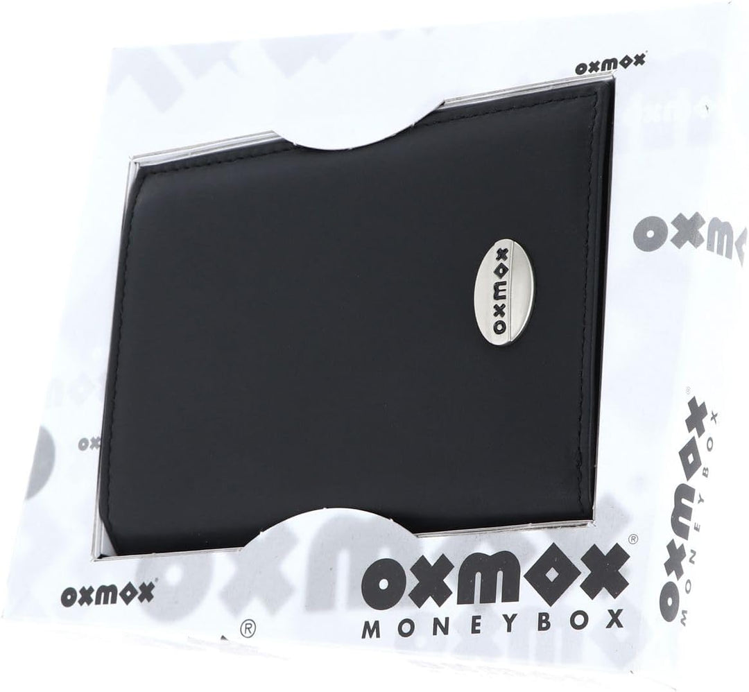 Oxmox Leather Kombibörse 12 cm black Schwarz, Schwarz