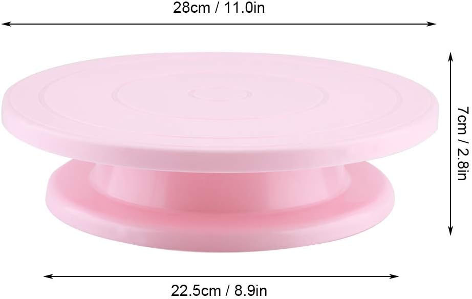Drehteller für Kuchen, Drehbarer Kuchenständer aus PP, 11-Zoll-Kuchendekorationsset für Kuchen, Gebä
