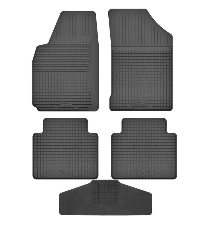 Fussmatten Vorne, Hinten 4er Set für Nissan Note 1 E11 2005-2013 Gummi Gumimatten, Vorne, Hinten