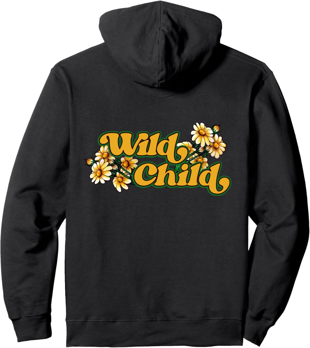 Wild Child Wildes Kind Wildblume Wildkind gelbes Pullover Hoodie