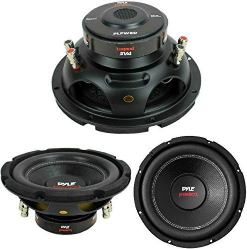 SUBWOOFER TIEFTON Lautsprecher PYLE PLPW8D DE 400 WATT RMS UND 800 WATT MAX 8" 20 cm 200 MM DVC VERD