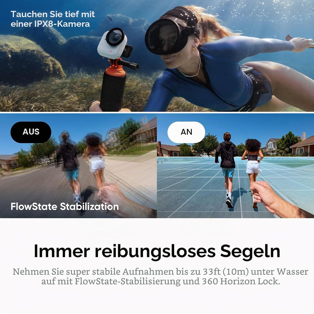 Insta360 GO Ultra Must-Have-Bundle Polarweiss- freihändige 4K Mini-Cam, leicht &amp; mobil, top bei weni