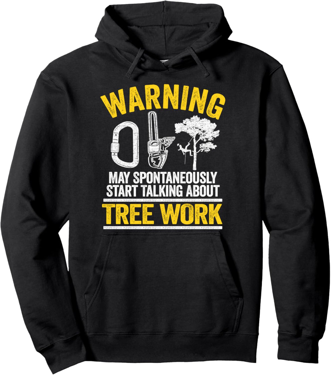 Achtung Baumpfleger Spruch Arborist Baumfäller Baumkletterer Pullover Hoodie