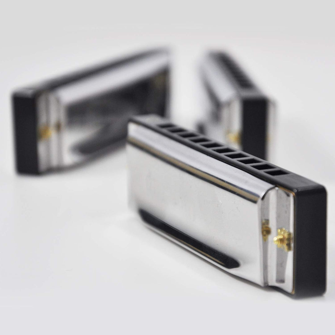 Tuyama® Mundharmonika-Set 7 Mundharmonikas im Koffer diatonisch verschiedene Tonarten C-D-E-F-G-A-Bb