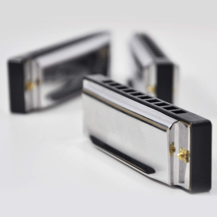 Tuyama® Mundharmonika-Set 7 Mundharmonikas im Koffer diatonisch verschiedene Tonarten C-D-E-F-G-A-Bb