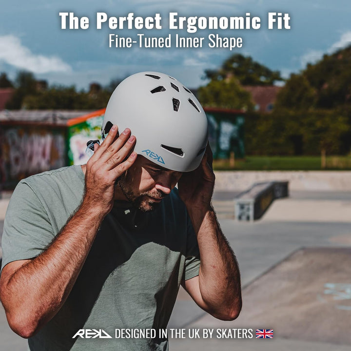 Rekd Elite 2.0 Helmet Helm 57-59 cm Grau, 57-59 cm Grau