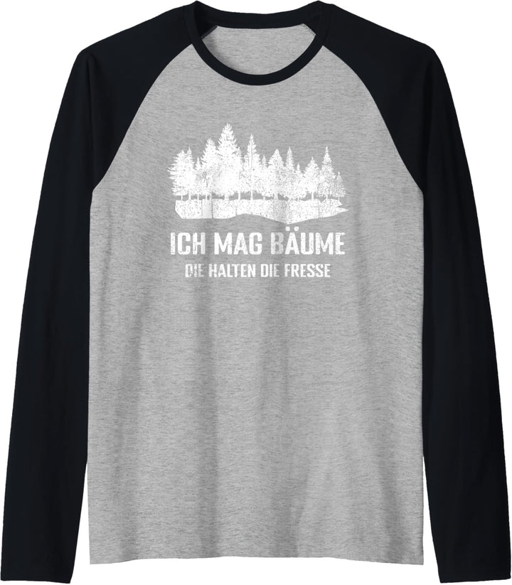 Ich mag Bäume Raglan