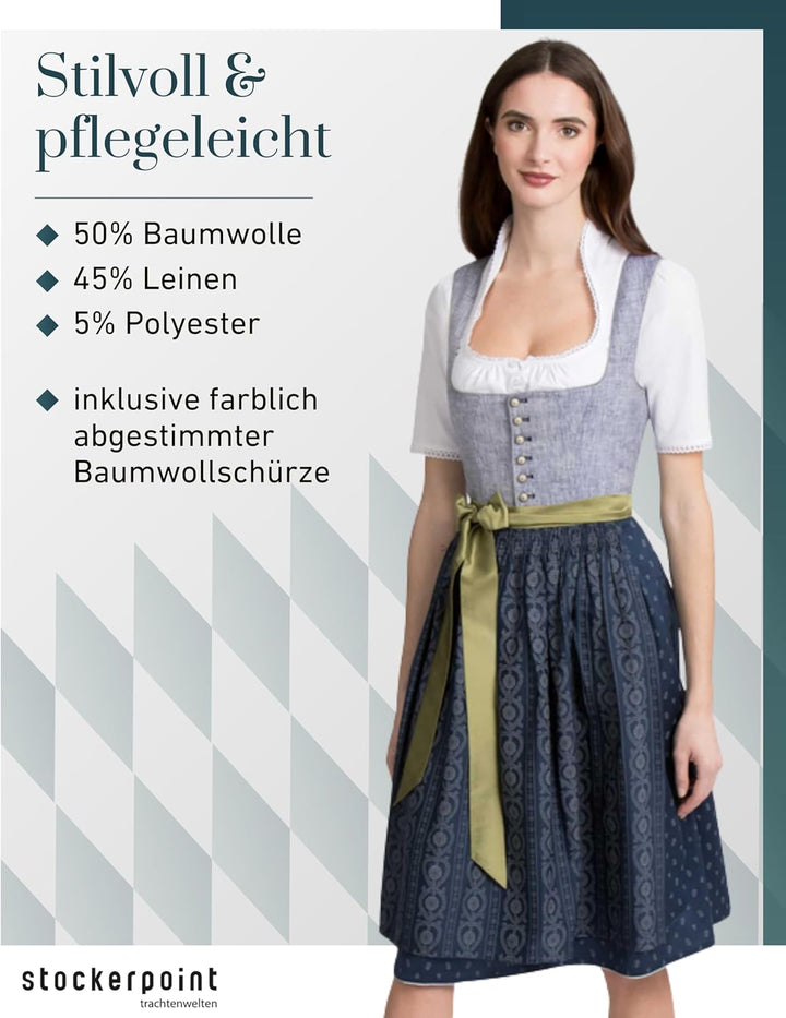 Stockerpoint Damen Eleen Kleid 40 Dunkelblau, 40 Dunkelblau