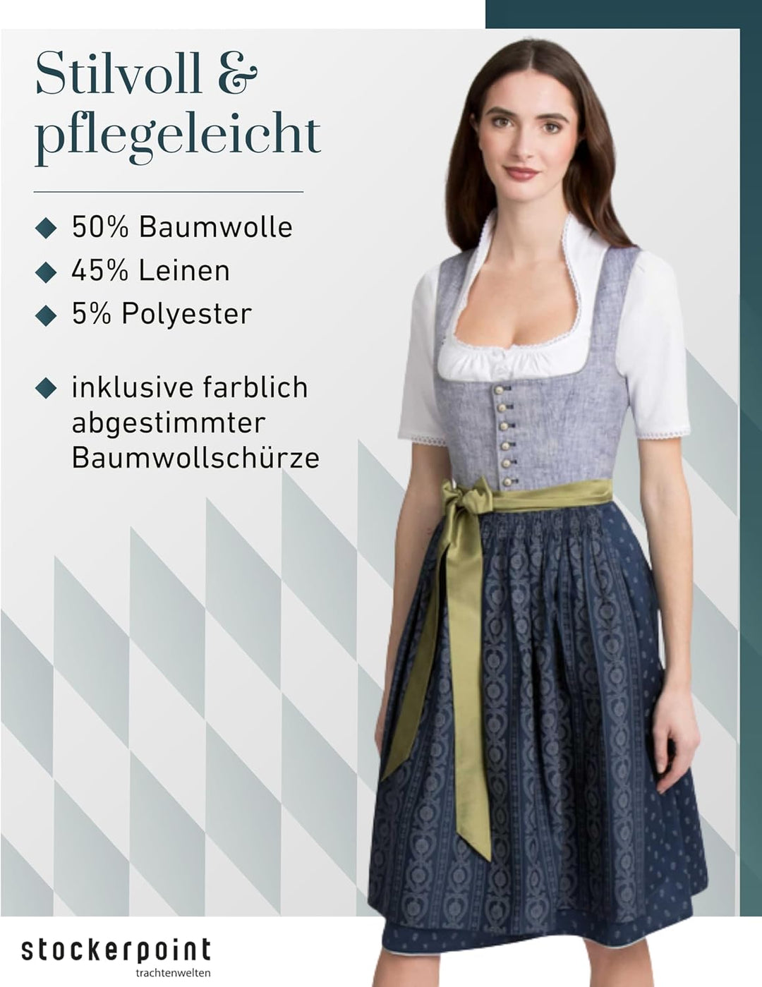 Stockerpoint Damen Eleen Kleid 32 Dunkelblau, 32 Dunkelblau