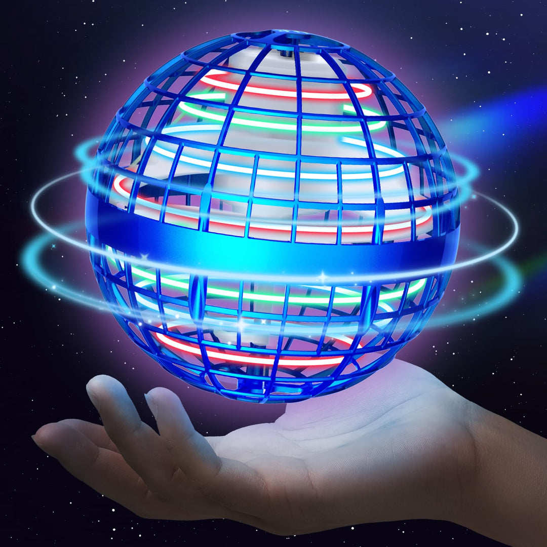 Sosuy 2025 Fliegender Ball Spielzeug FüR Junge, Hover Flying Rotierender Schwebeball Magischer Boome