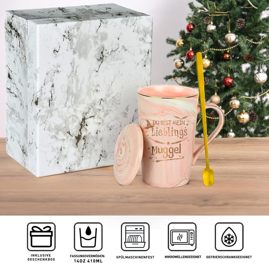 Lustige Harry Geschenke Tasse mit Spruch Du bist mein Lieblings Muggel, Geschenk für Freunde Freundi