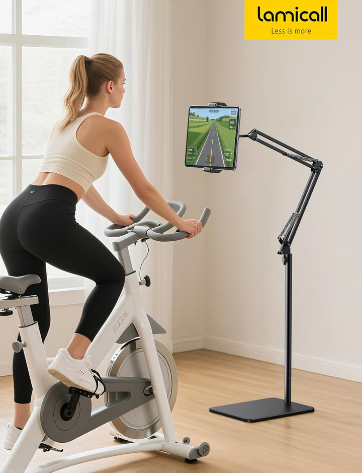 Lamicall Tablet Bodenständer, Tablet Halteung Boden - [Flexibl Höhen- & Winkelverstellbar] Verstellb