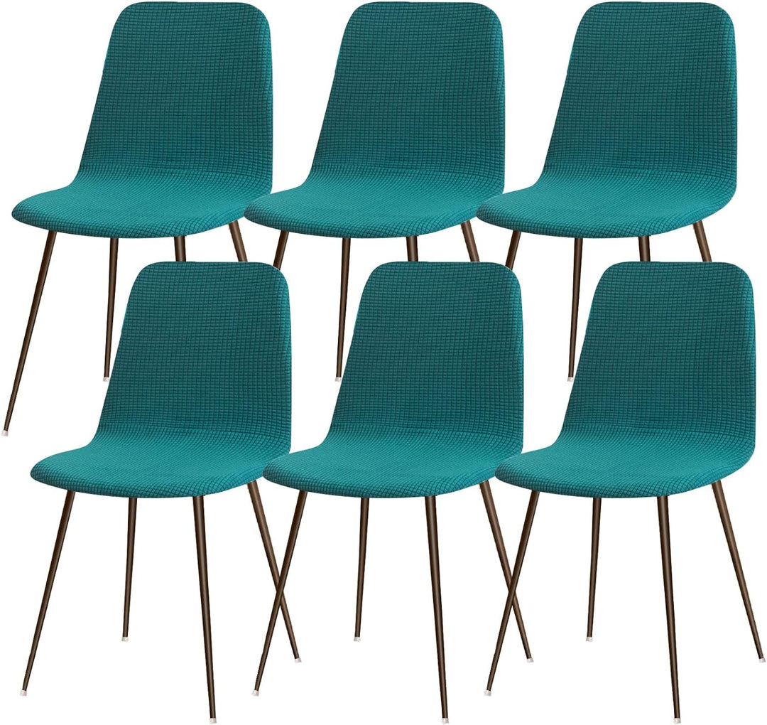 Lydevo Stuhlhussen 6er Esszimmer Strech Stuhlhussen für Esszimmerstühle Universal Waschbar Bezug Stu