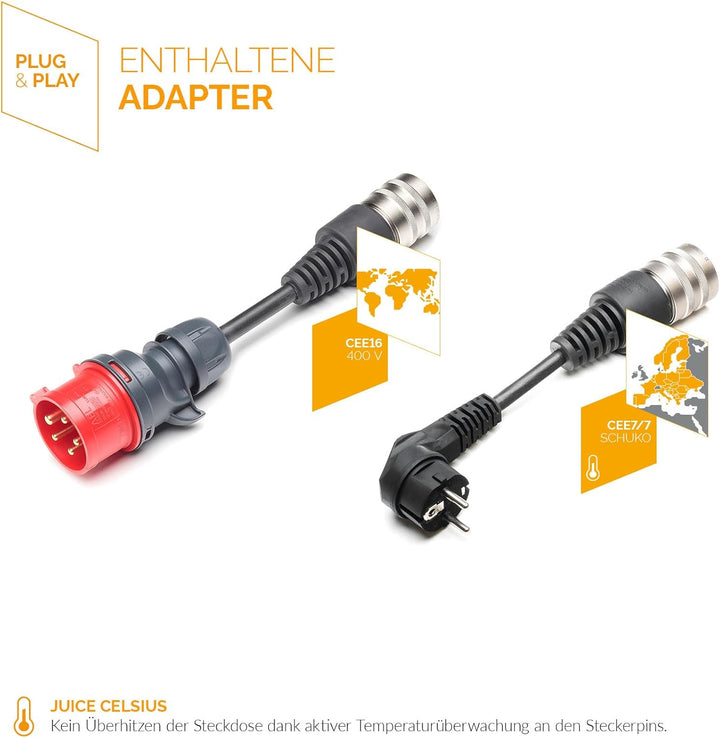 Juice Booster 3 air - Wallbox mit App bis 11kW ohne Installation | Ladestation für Elektroautos mit