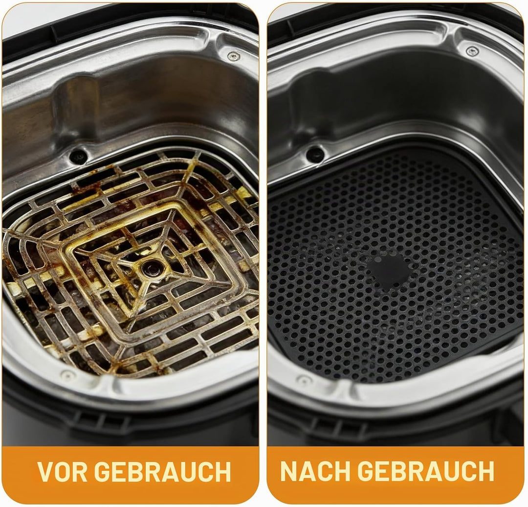 VINATO Heissluftfritteuse Zubehör Set für Ninja Crispi, Air Fryer Zubehör 4-teilig mit Backmatten, S
