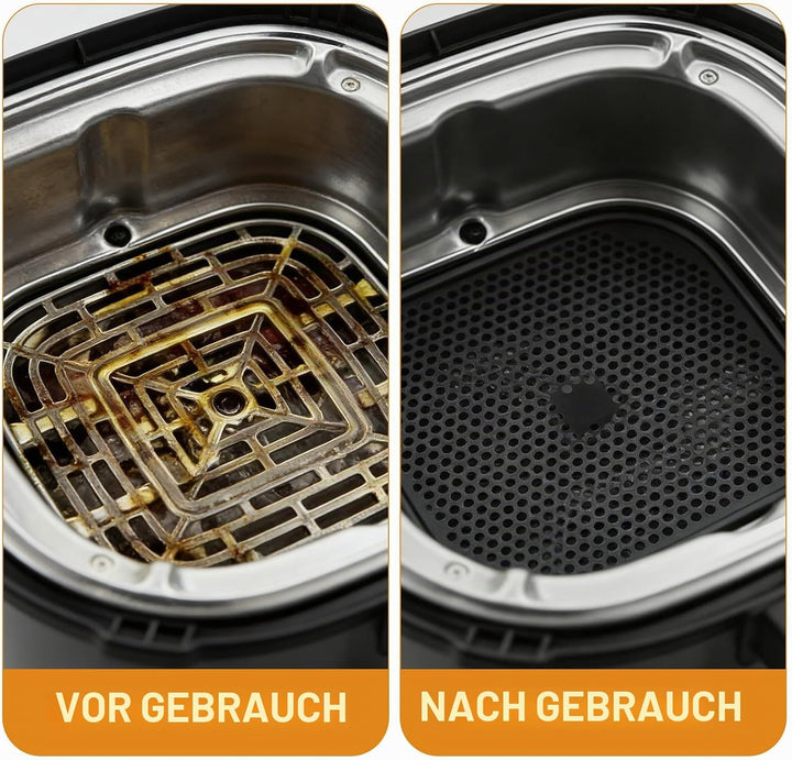 VINATO Heissluftfritteuse Zubehör Set für Ninja Crispi, Air Fryer Zubehör 4-teilig mit Backmatten, S