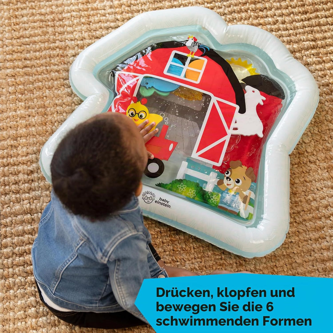Baby Einstein Farm Explorers Cal's Sensory Barn Bauchlage-Wassermatte, multisensorisch, Alter 0–36 M